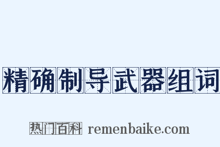 精确制导武器组词是什么意思的图片